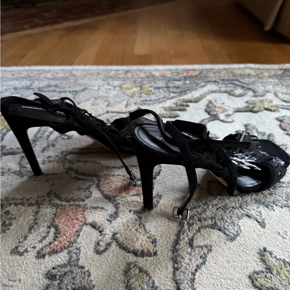 Donald J. Pliner Black Strappy Heels - Picture 4 of 13